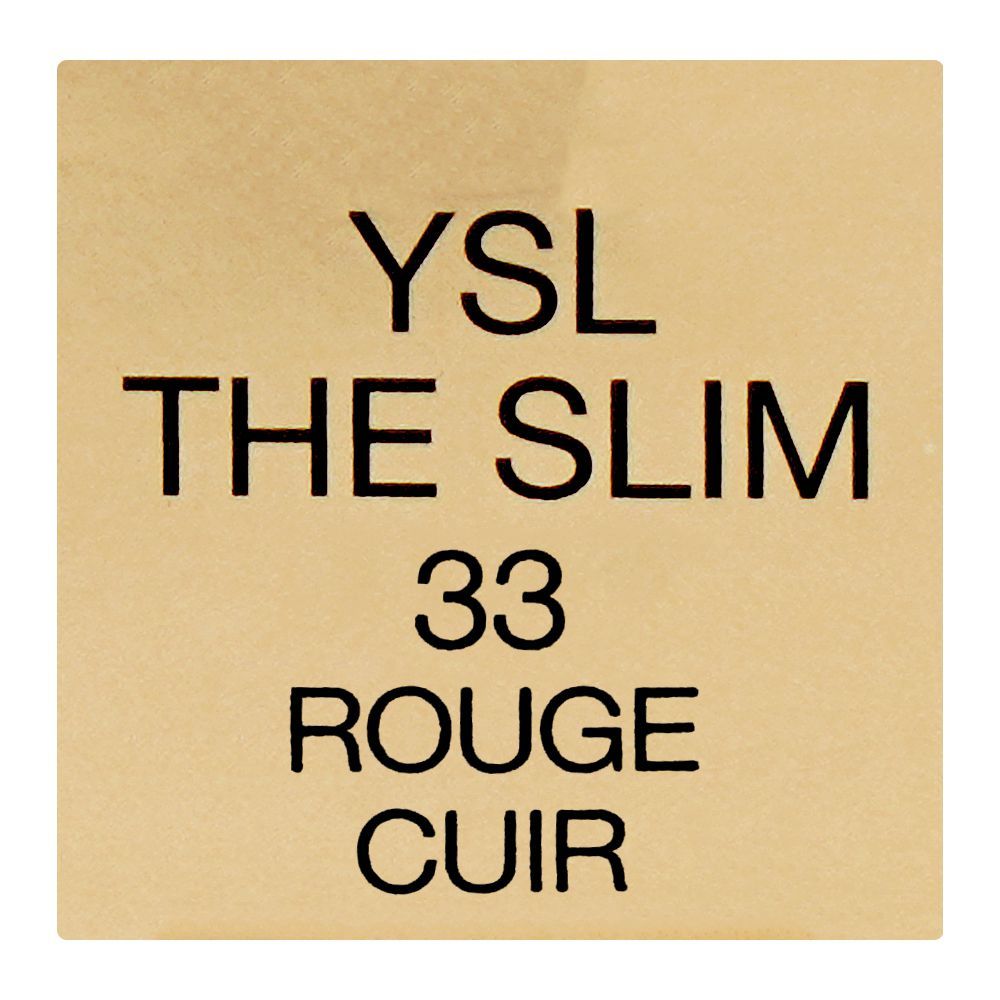 Yves Saint Laurent The Slim Couture Matte Lipstick, 33 Rouge Cuir, 2.2g - Image 6