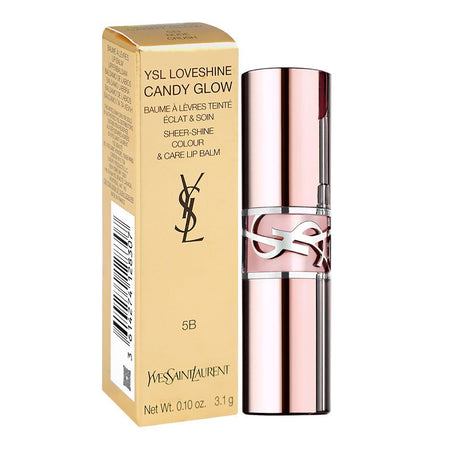 Yves Saint Laurent Love Shine Candy Glow Sheer-Shine Colour & Care Lip Balm, 5B Nude Crush, 3.1g - Image 2