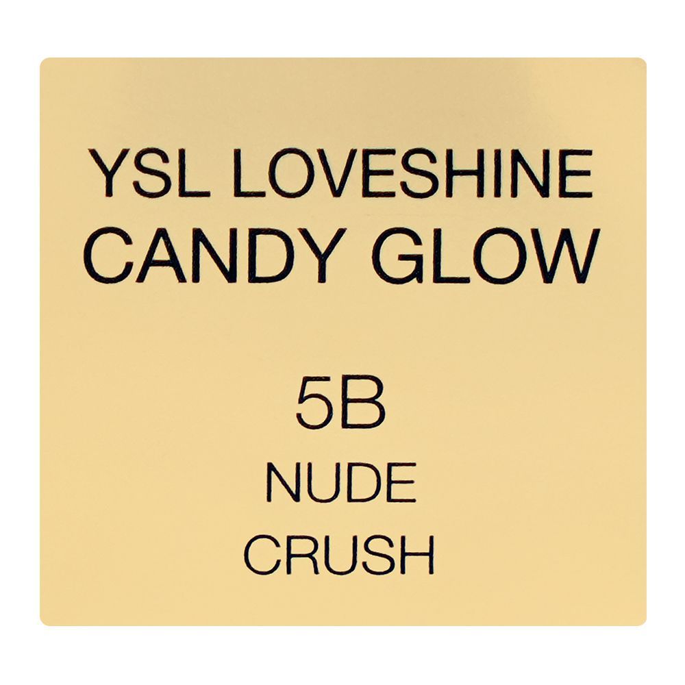 Yves Saint Laurent Love Shine Candy Glow Sheer-Shine Colour & Care Lip Balm, 5B Nude Crush, 3.1g - Image 6