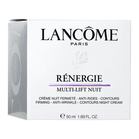 Lancome Paris Renergie Multi-Lift Nuit Firming,Anti-Wrinkle & Contour Night Cream, Shea Butter, Hyaluronic Acid, For All Types Of Skin, 50ml - Image 2