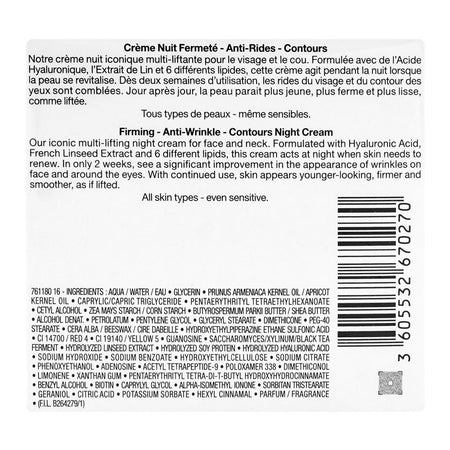 Lancome Paris Renergie Multi-Lift Nuit Firming,Anti-Wrinkle & Contour Night Cream, Shea Butter, Hyaluronic Acid, For All Types Of Skin, 50ml - Image 3