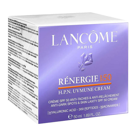 Lancome Paris Renergie SPF50 H.P.N. UV Mune Anti-Dark Spot Cream, Hyaluronic Acid, Niacinamide, For All Types Of Skin, 50ml - Image 2
