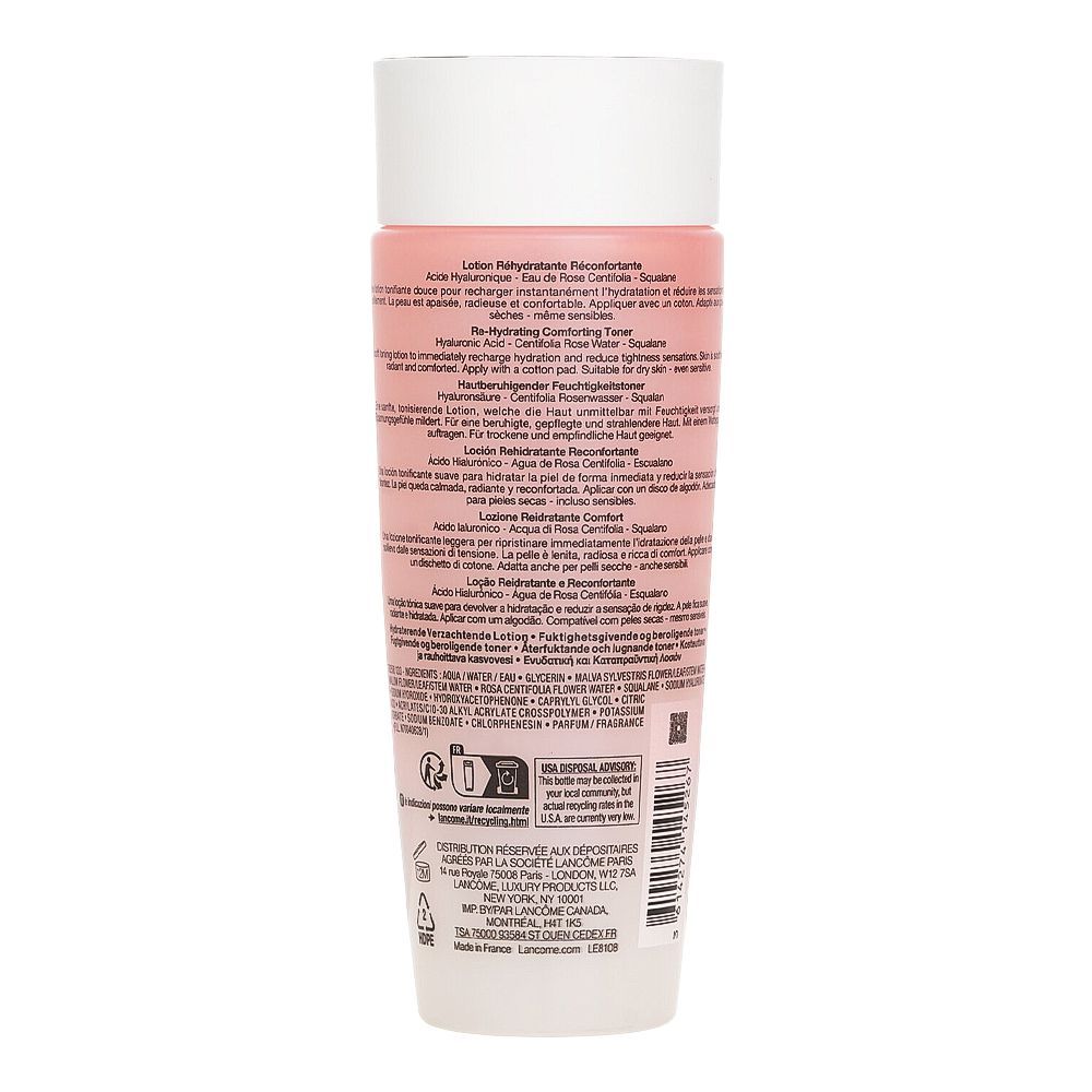 Lancome Paris Tonique Confort Re-Hydrating Comforting Toner, Citric Acid, Glycerin, For Dry Skin, 200ml - Image 2