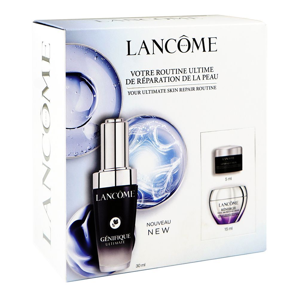 Lancome Paris Genifique Ultimate Routine Set, Serum 30ml + Eye Contour 5ml + Cream 15ml - Main Image