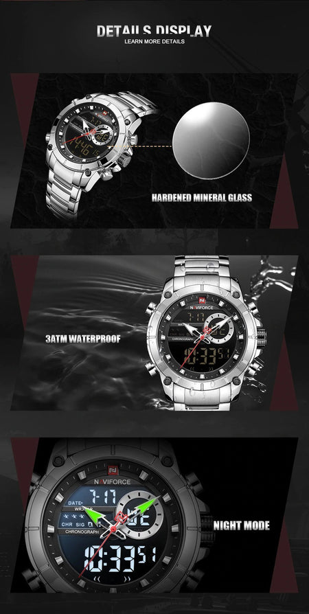 Naviforce NF- 9163 Dual Time Edition image 3