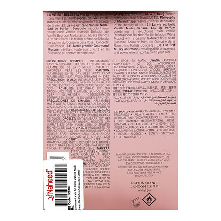 Lancome La Vie Est Belle Vanille Nude L'eau De Perfum Sensuelle, For Women, 100ml - Image 3