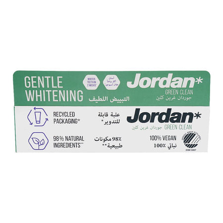 Jordan Green Clean Gentle Whitening Mint Toothpaste, Vegan, 75ml - Image 2