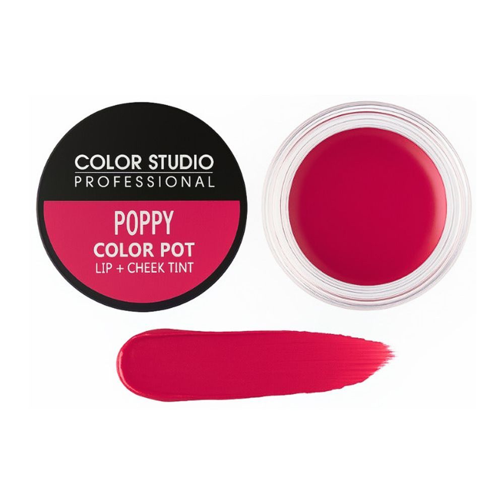 Color Studio Color Pot Lip + Cheek Tint Tinker, Poppy - Main Image
