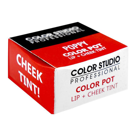 Color Studio Color Pot Lip + Cheek Tint Tinker, Poppy - Image 2