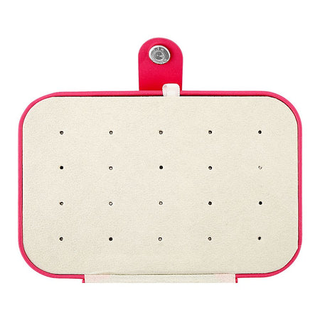 AJF Portable Jewelry Storage Organizer Box For Rings, Earrings & Necklaces, Mature Pink, BA-3 - Image 4