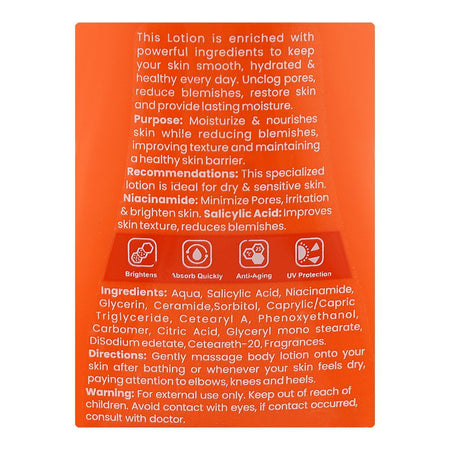 Vibrant Beauty Skin Repair Therapy Daily Nourish Lotion, Salicylic, Niacinamide, Glycerin & Ceramide, For All Types Of Skin, 200ml - Image 3
