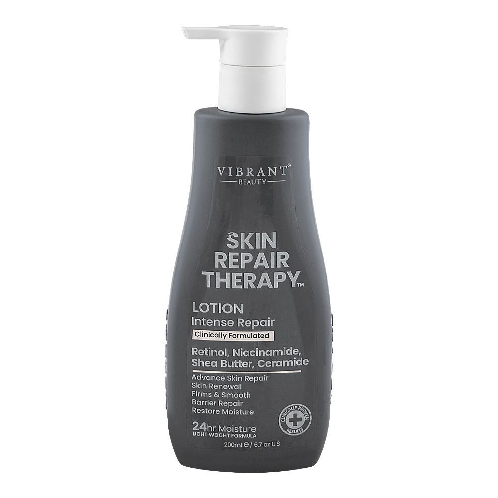 Vibrant Beauty Skin Repair Therapy Intense Repair Lotion, Retinol, Niacinamide, Shea Butter & Ceramide, For All Types Of Skin, 200ml - Main Image