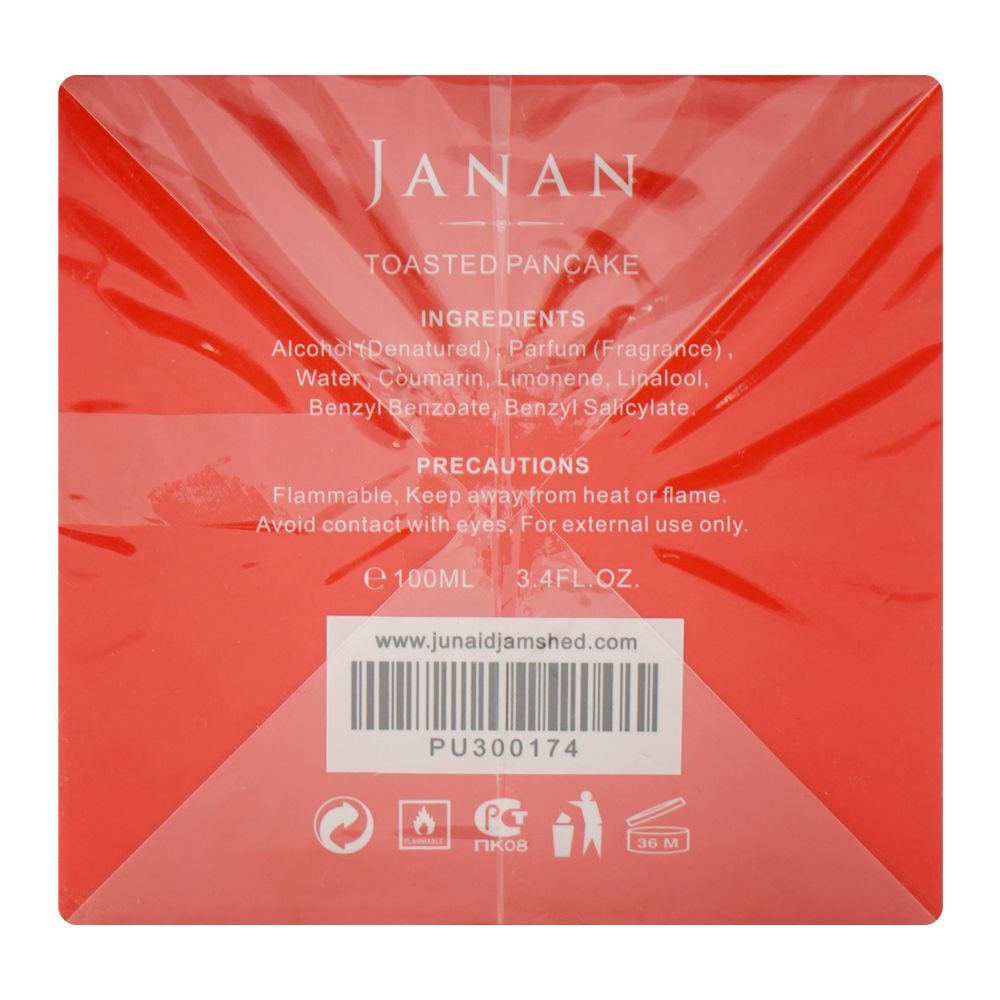 Junaid Jamshed J. Janan Toasted Pancake, Eau De Parfum, For Men & Women, 100ml - Image 3