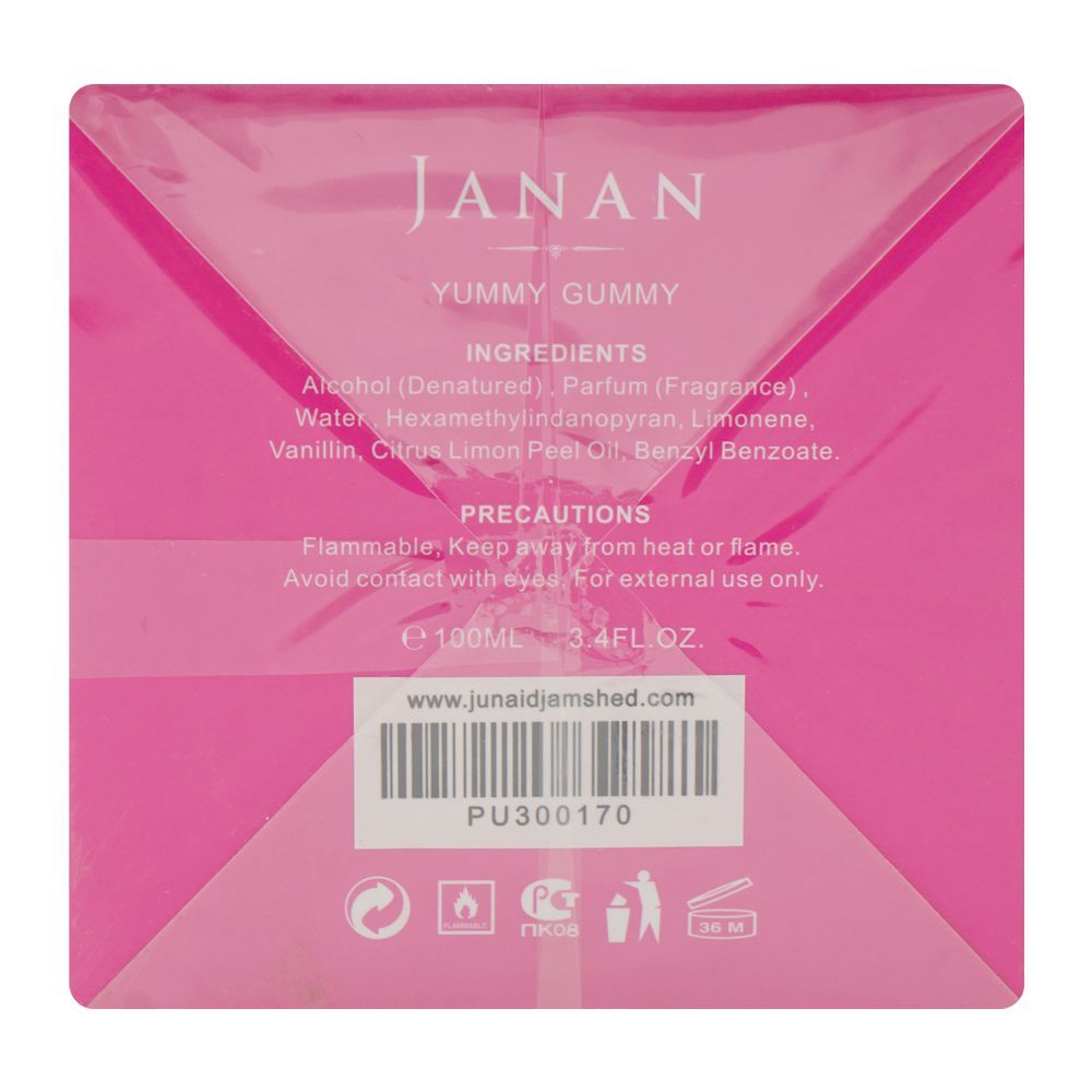 Junaid Jamshed J. Janan Yummy Gummy, Eau De Parfum, For Men & Women, 100ml - Image 3