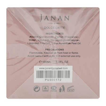 Junaid Jamshed J. Janan Dolce Latte, Eau De Parfum, For Men & Women, 100ml - Image 3