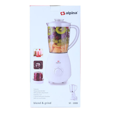 Alpina Blender + Grinder + Ice Crush, 350W, 1.5 Liters, SF-1008 - Main Image