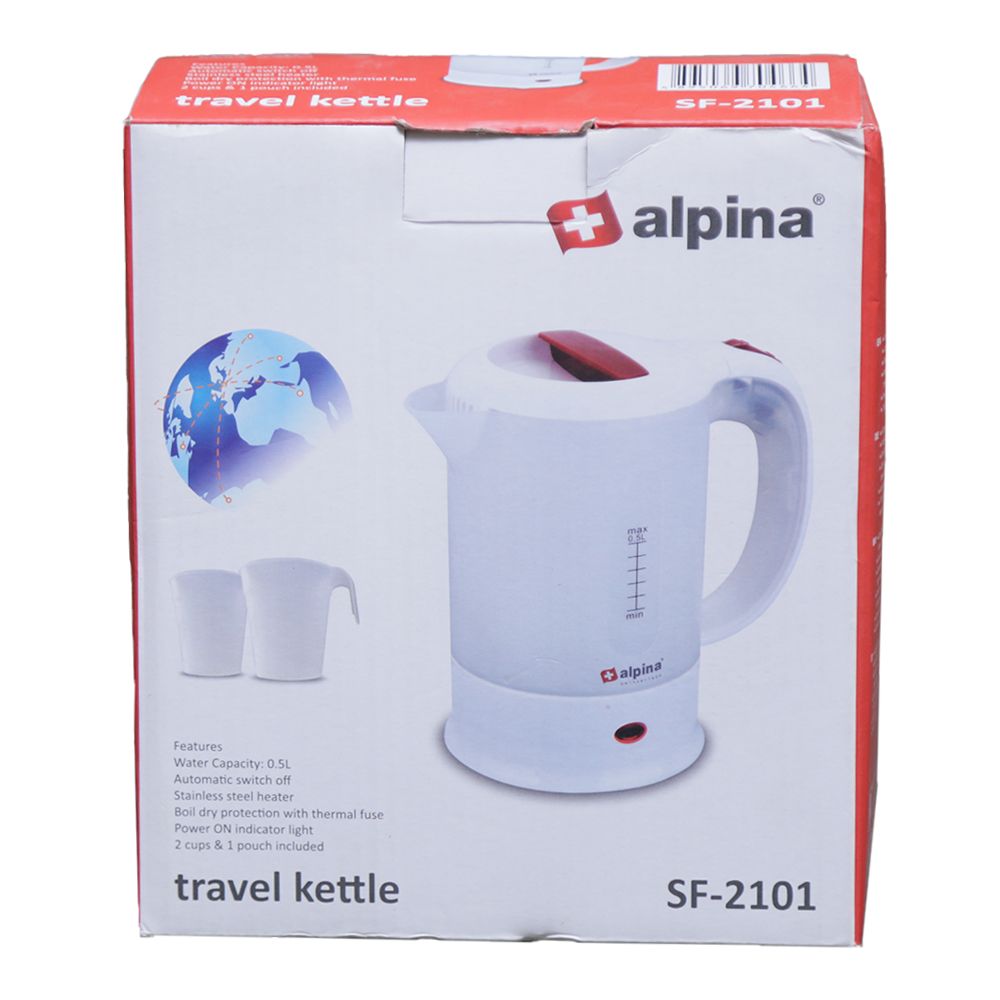 Alpina Travel Kettle, 920-1100W, 0.5 Liter, SF-2101 - Main Image