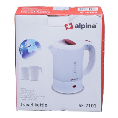 Alpina Travel Kettle, 920-1100W, 0.5 Liter, SF-2101 - Main Image