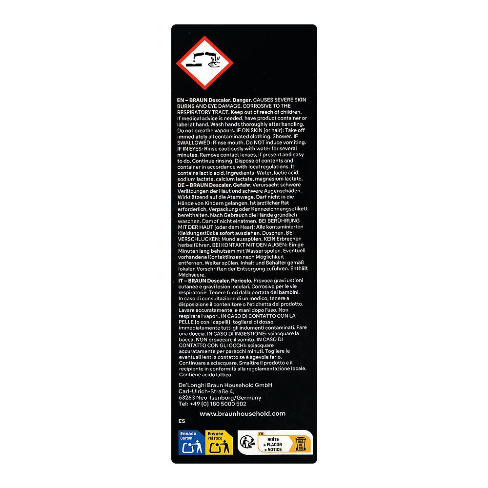 Braun Universal Descaler For Coffee Machines, 2 Doses, 200ml - Image 5