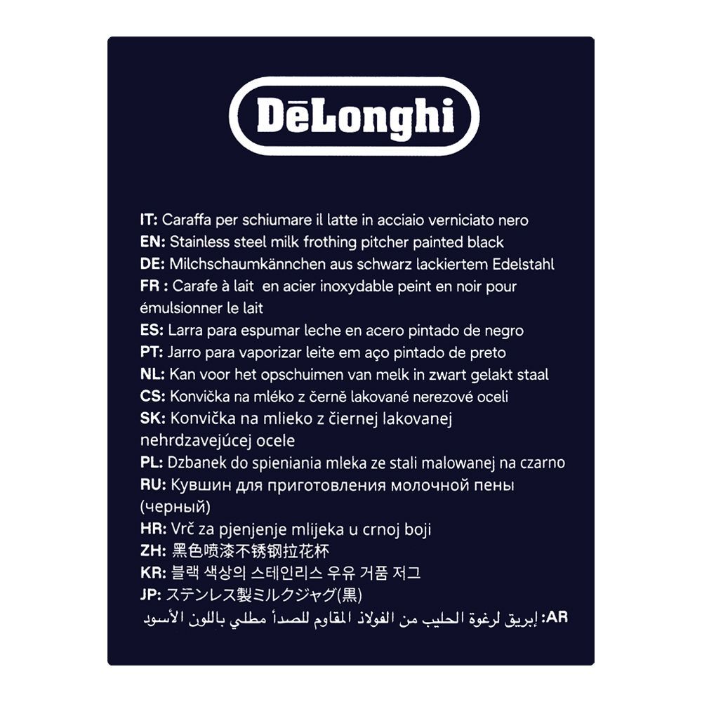 DeLonghi Milk Frothing Jug, 500ml, DLSC082 - Image 3