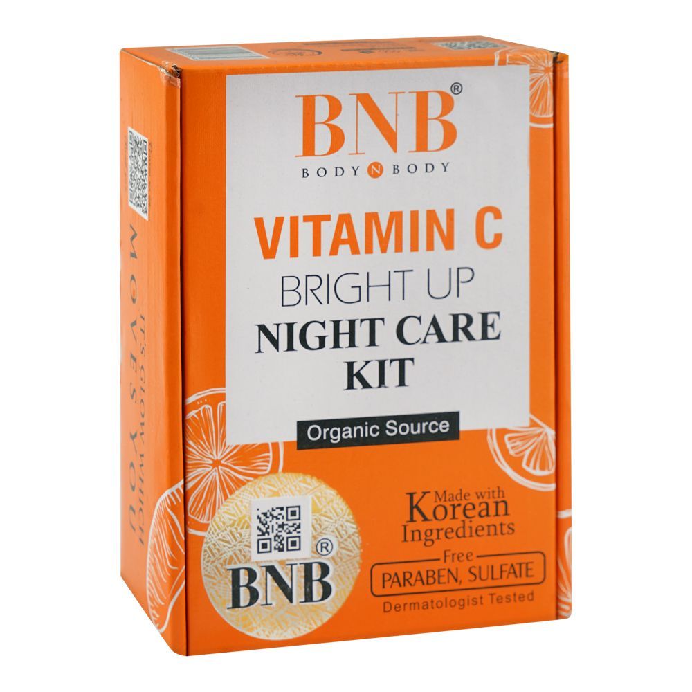 BNB Bright Up Night Care Kit, Vitamin C, Paraben & Sulfate Free, For Dull & Tired Skin - Main Image