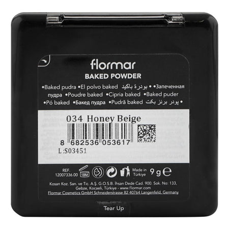 Flormar Baked Powder, 034 Honey Beige, 9g - Image 3