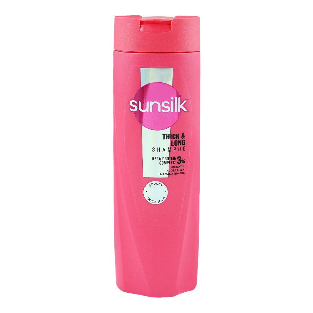 Sunsilk Thick & Long Kera-Protein Complex 3% Shampoo, Keratin, Macadamia Oil, For Thick Hair, 185ml - Image 3