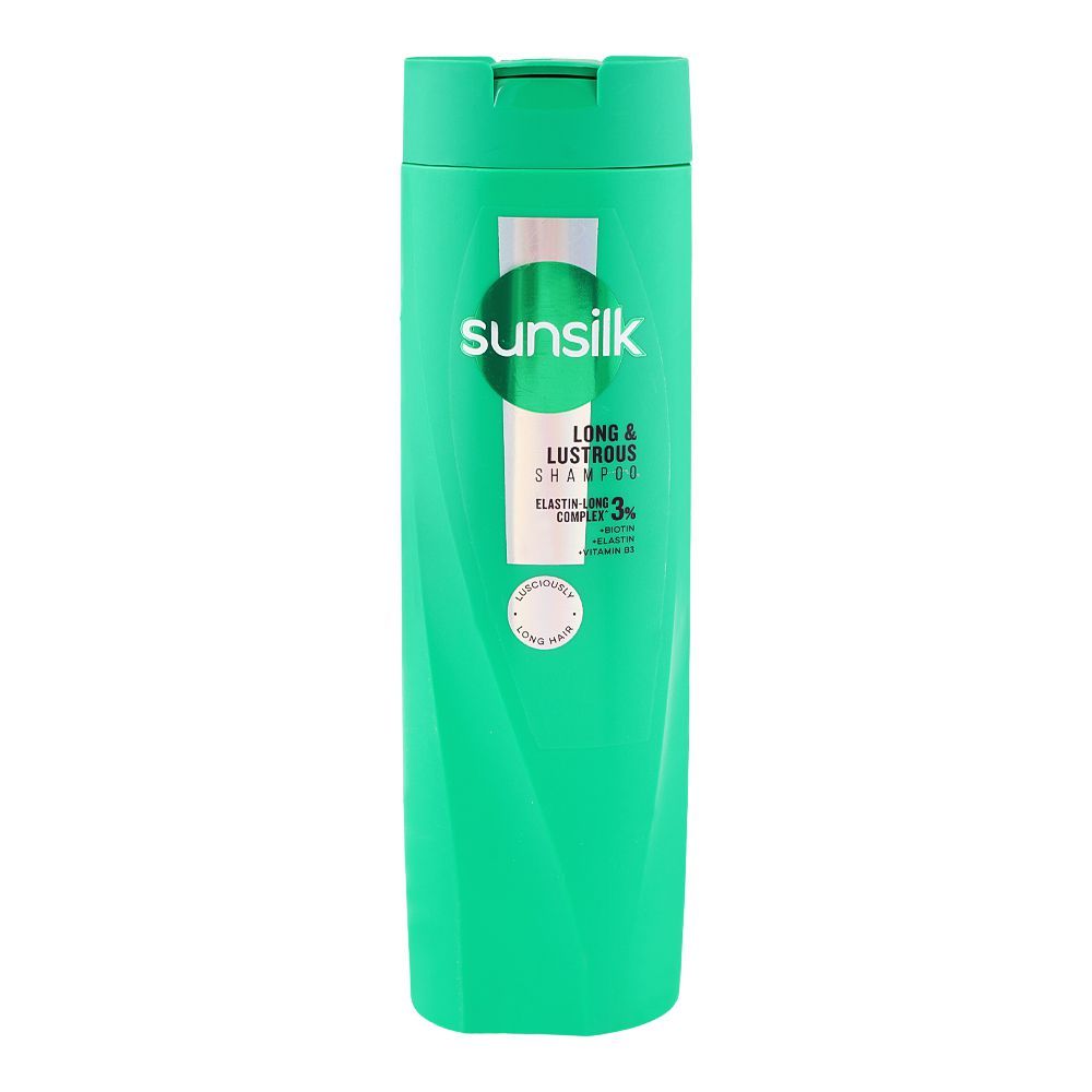 Sunsilk Long & Lustrous Elastin-Long Complex 3% Shampoo, Vitamin B3, For Stronger Hair, 360ml - Image 3