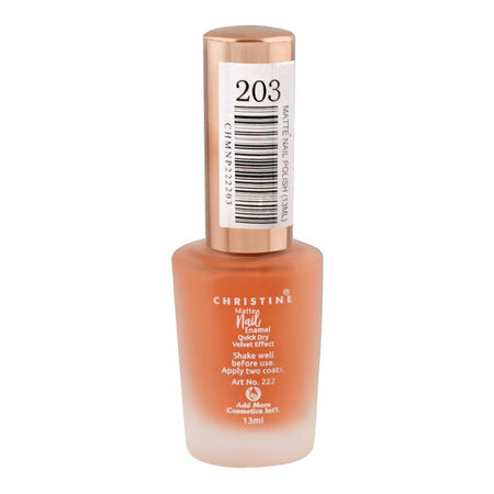 Christine Matte Nail Enamel, 203, 13ml - Image 2