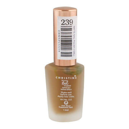 Christine Matte Nail Enamel, 239, 13ml - Image 2