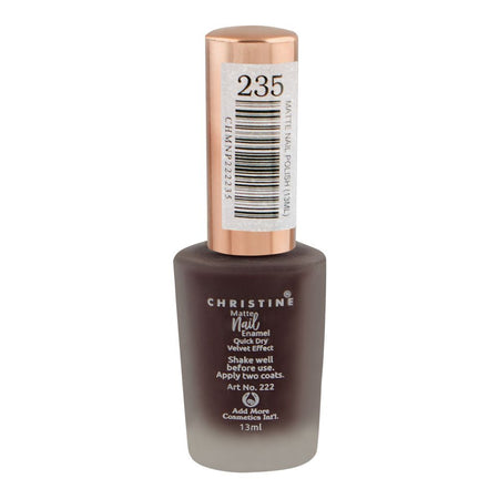 Christine Matte Nail Enamel, 235, 13ml - Image 2