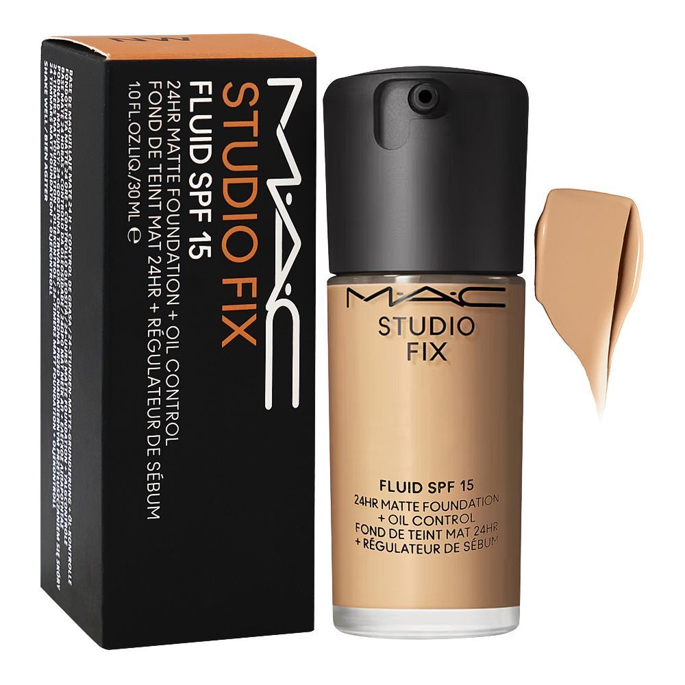 Mac Studio Fix Fluid SPF15 24HR Matte Foundation, NC30, 30ml - Main Image