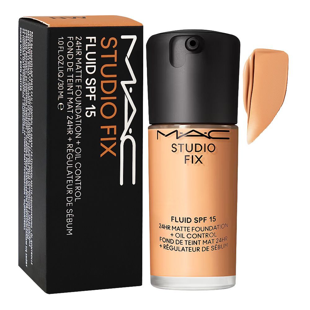 Mac Studio Fix Fluid SPF15 24HR Matte Foundation, NC25, 30ml - Main Image