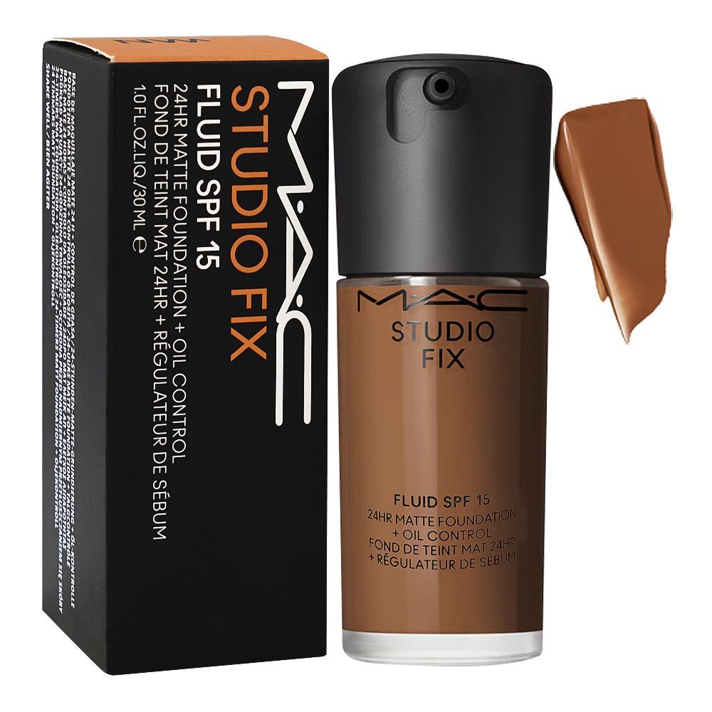 Mac Studio Fix Fluid SPF15 24HR Matte Foundation, NW45, 30ml - Main Image