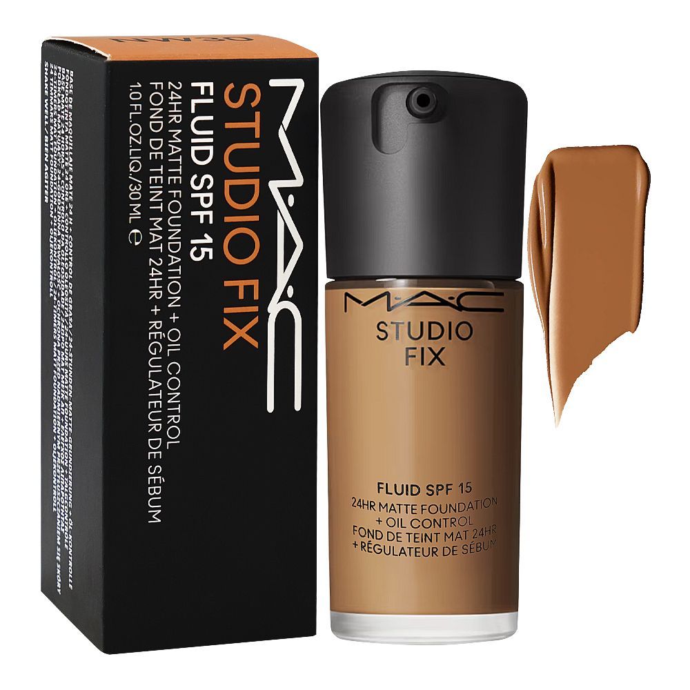 Mac Studio Fix Fluid SPF15 24HR Matte Foundation, NW40, 30ml - Main Image