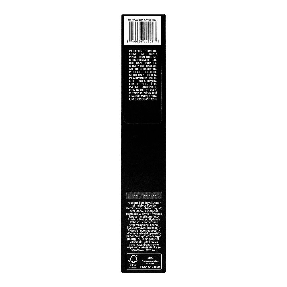 Fenty Beauty Fenty Icon Velvet Liquid Lipstick, 09 Truth Fairy, 5.5g - Image 3