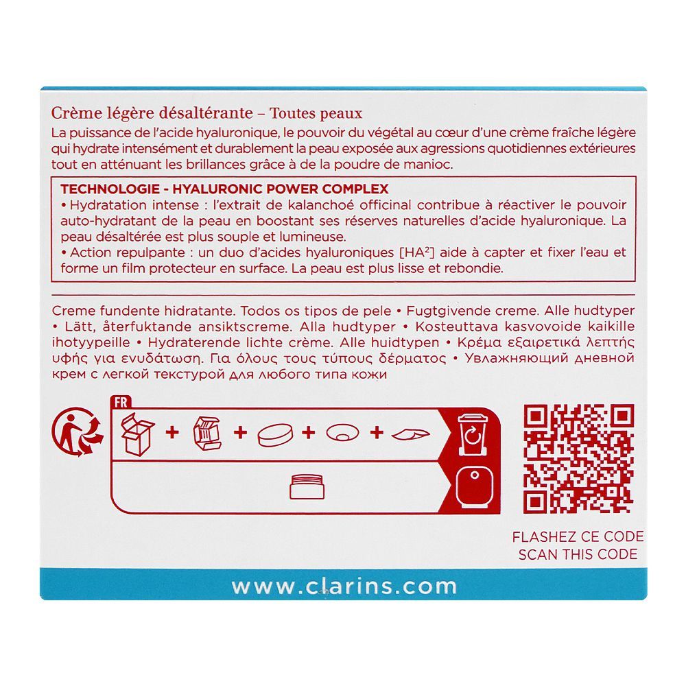 Clarins Paris Hydra-Essentiel HA2 Moisturizer And Quenches Light Cream, Glycerin, Citric Acid, For All Types Of Skin, 50ml - Image 3