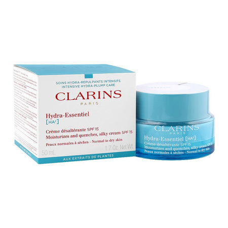 Clarins Paris Hydra-Essentiel HA2 Moisturizer And Quenches Silky Cream, SPF15, Citric Acid, For Normal To Dry Skin, 50ml - Main Image