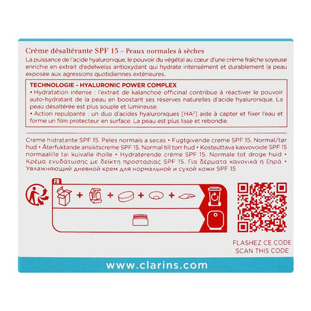 Clarins Paris Hydra-Essentiel HA2 Moisturizer And Quenches Silky Cream, SPF15, Citric Acid, For Normal To Dry Skin, 50ml - Image 3
