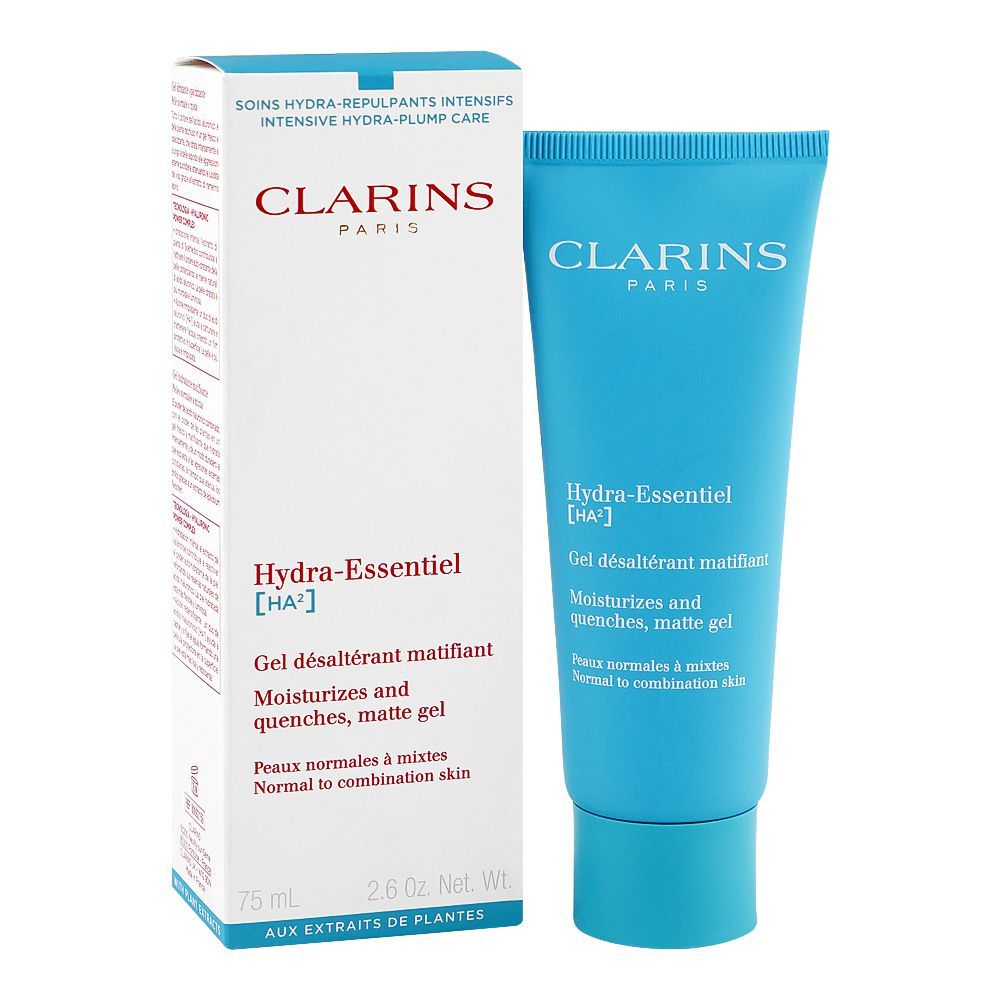 Clarins Paris Hydra-Essentiel HA2 Moisturizer And Quenches Matte Gel, Citric Acid, For Normal To Combination Skin, 75ml - Main Image