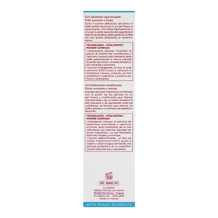 Clarins Paris Hydra-Essentiel HA2 Moisturizer And Quenches Matte Gel, Citric Acid, For Normal To Combination Skin, 75ml - Image 2