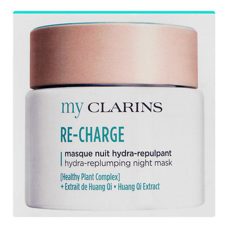 Clarins Paris My Clarins Paris Re-Charge Hydra-Replumping Night Mask, Citric Acid, Huang Qi Extract, For All Types Of Skin, 50ml - Image 4