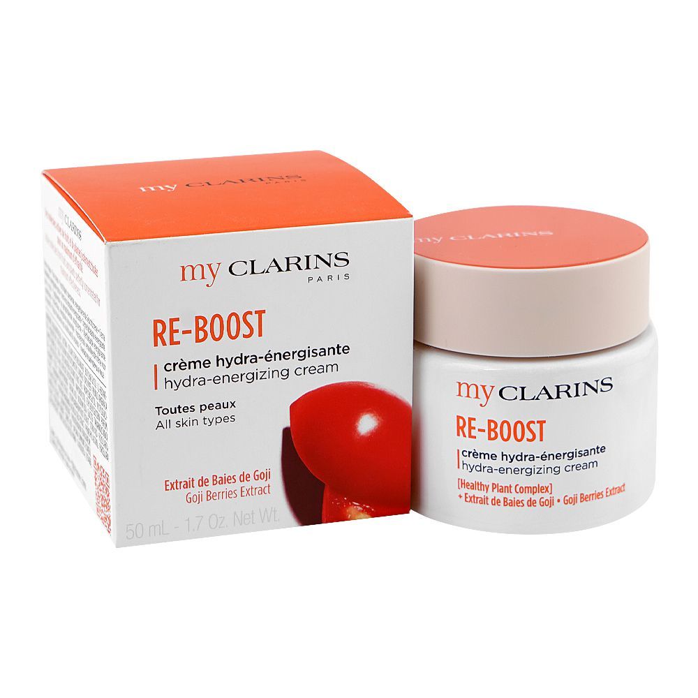 Clarins Paris My Clarins Paris Re-Boost Hydra-Energizing Cream, Glycerin, Goji Berries Extract, For All Types Of Skin, 50ml - Main Image
