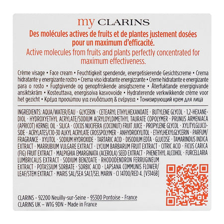 Clarins Paris My Clarins Paris Re-Boost Hydra-Energizing Cream, Glycerin, Goji Berries Extract, For All Types Of Skin, 50ml - Image 2
