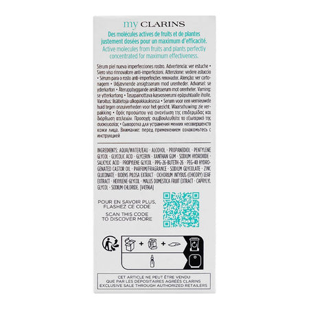 Clarins Paris My Clarins Paris Pure-Reset Resurfacing Blemish Serum, Glycerin, +AHA +BHA, For Oily & Blemish-Prone Skin, 30ml - Image 2