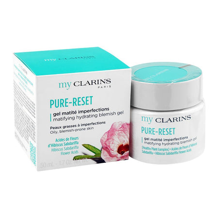 Clarins Paris My Clarins Paris Pure-Reset Matifying Hydrating Blemish Gel, Glycerin, Flower Acids, For Oily & Blemish-Prone Skin, 50ml - Main Image