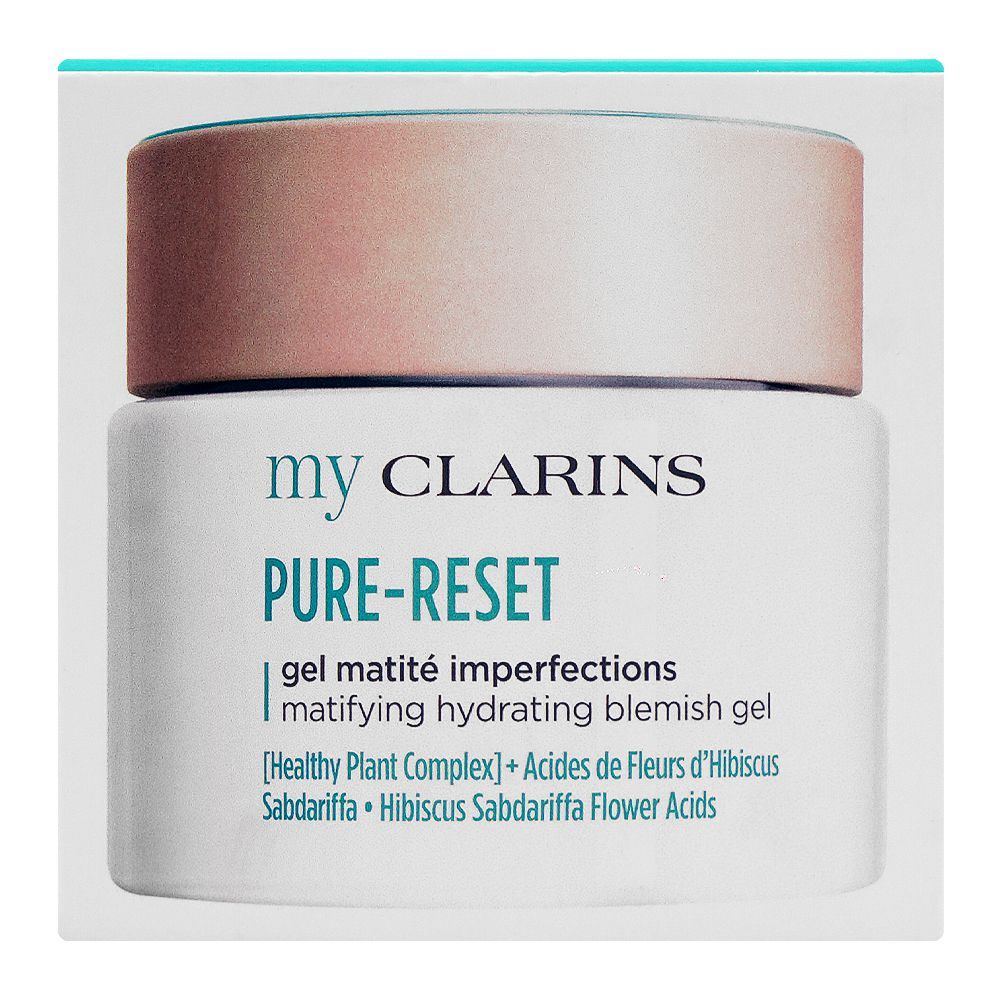 Clarins Paris My Clarins Paris Pure-Reset Matifying Hydrating Blemish Gel, Glycerin, Flower Acids, For Oily & Blemish-Prone Skin, 50ml - Image 4