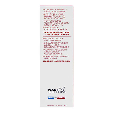 Clarins Paris Lip Comfort Oil With Sweetbriar Rose Oil, 02 Raspberry, 7ml - Image 5