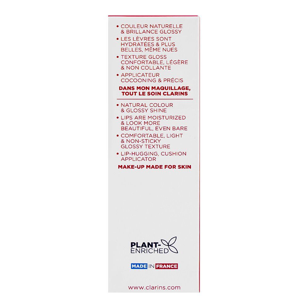 Clarins Paris Lip Comfort Oil With Sweetbriar Rose Oil, 02 Raspberry, 7ml - Image 5