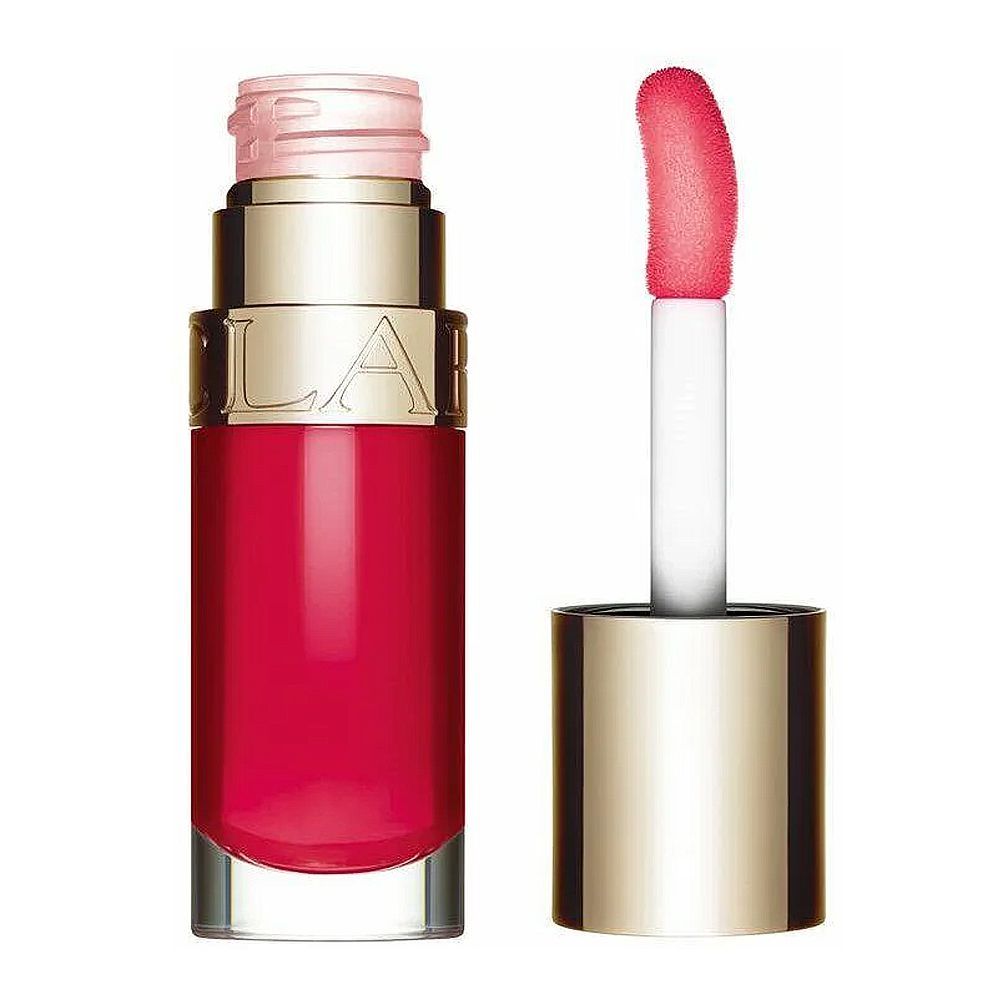 Clarins Paris Lip Comfort Oil With Sweetbriar Rose Oil, 16 Fuchsia, 7ml - Main Image